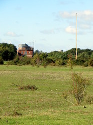 Oct 2013: C14 with flagpole and control tower